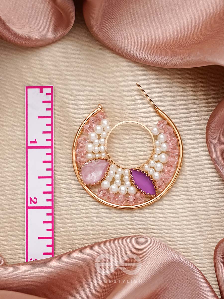 The Eyes Of Heaven- Golden Embellished Earrings