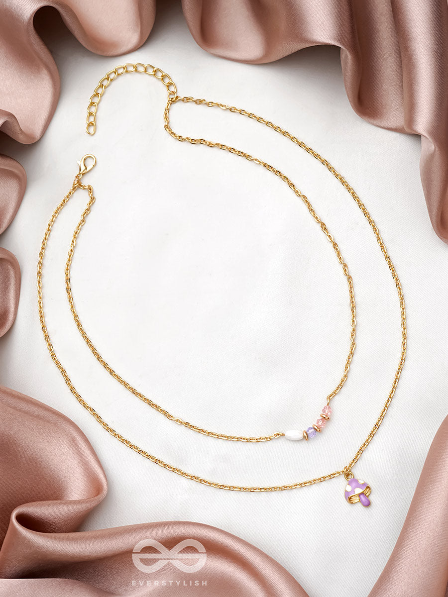 Double The Charm- Golden Layered Necklace With Anti-Tarnish Coating
