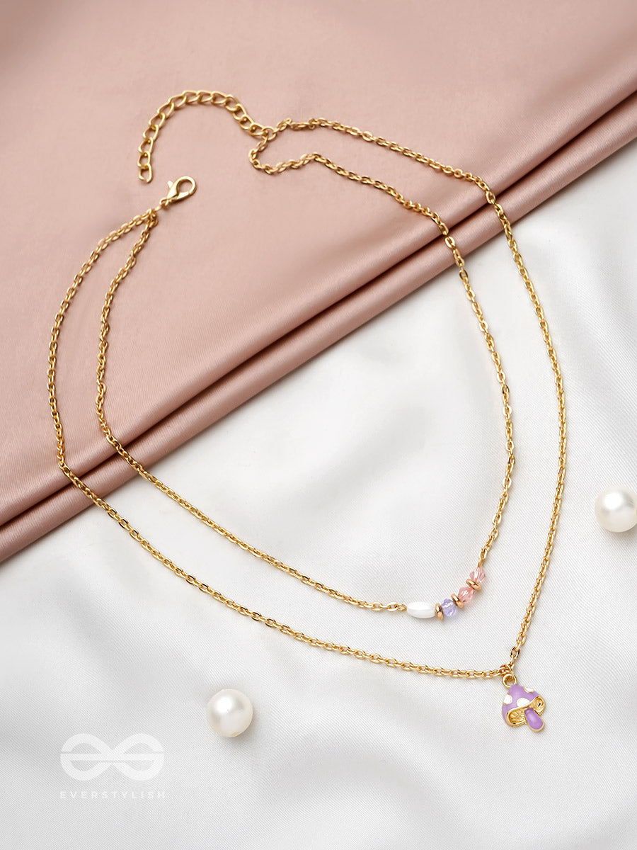 Double The Charm- Golden Layered Necklace With Anti-Tarnish Coating