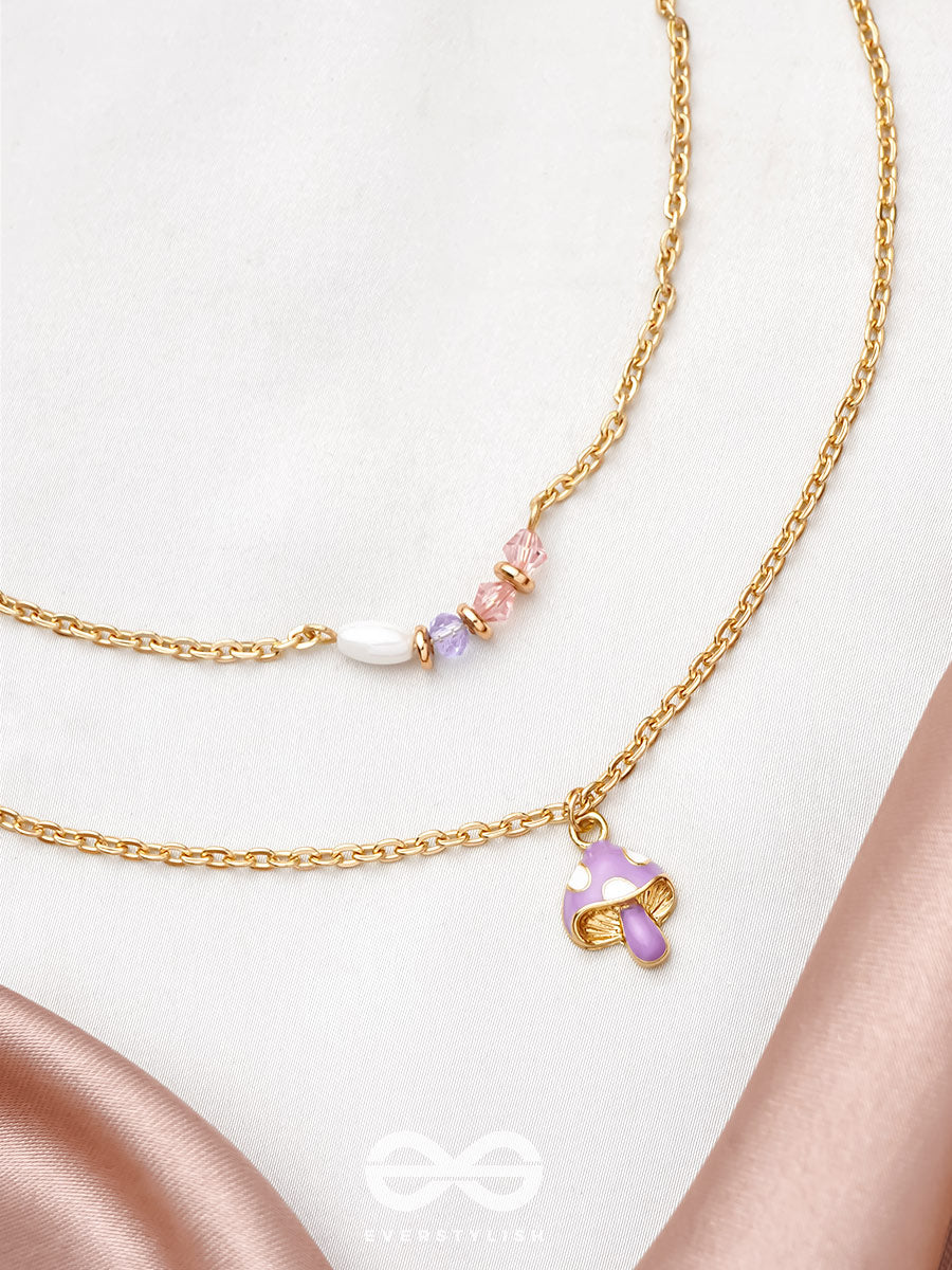 Double The Charm- Golden Layered Necklace With Anti-Tarnish Coating
