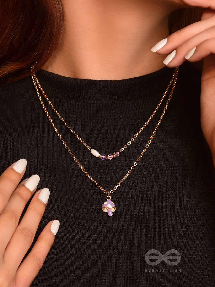 Double The Charm- Golden Layered Necklace With Anti-Tarnish Coating