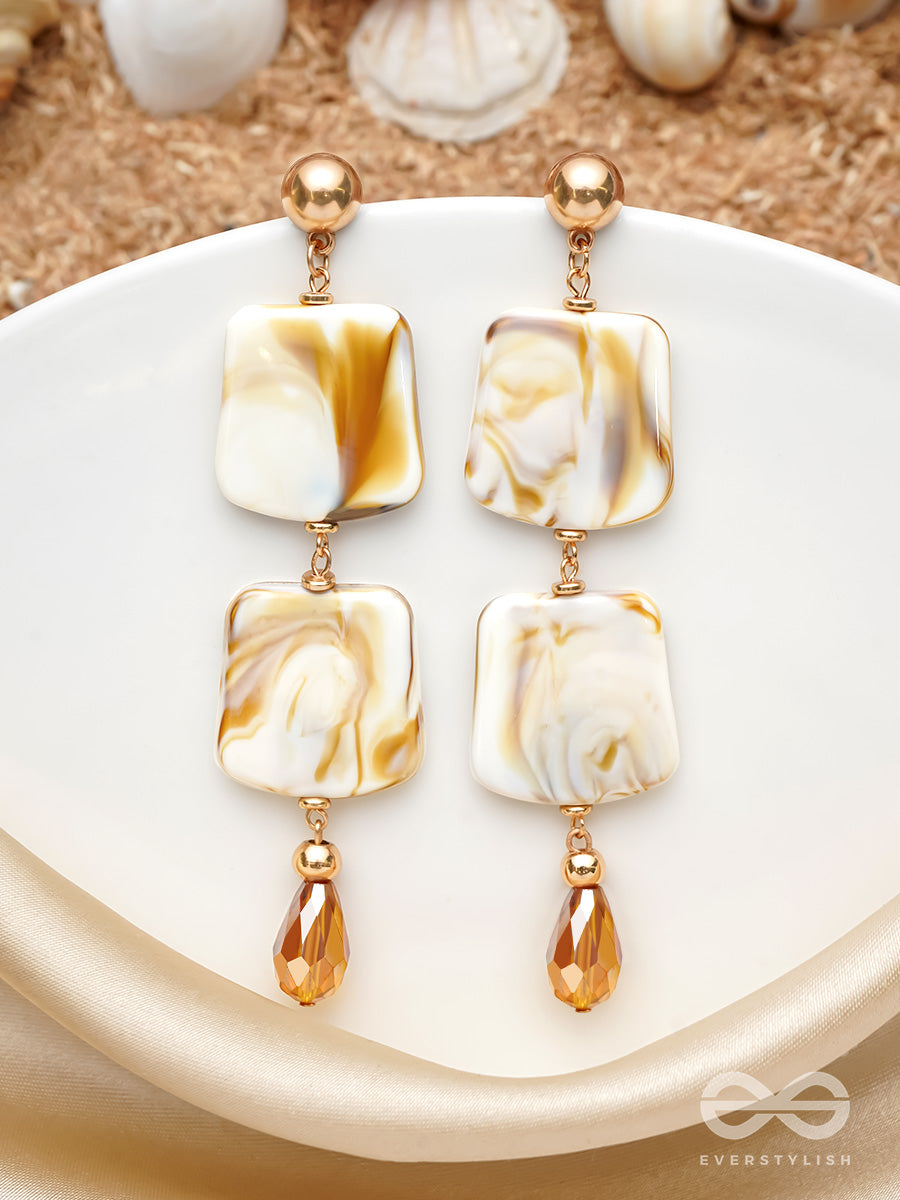 The Mermaid's Treasure- Golden Shell Earrings