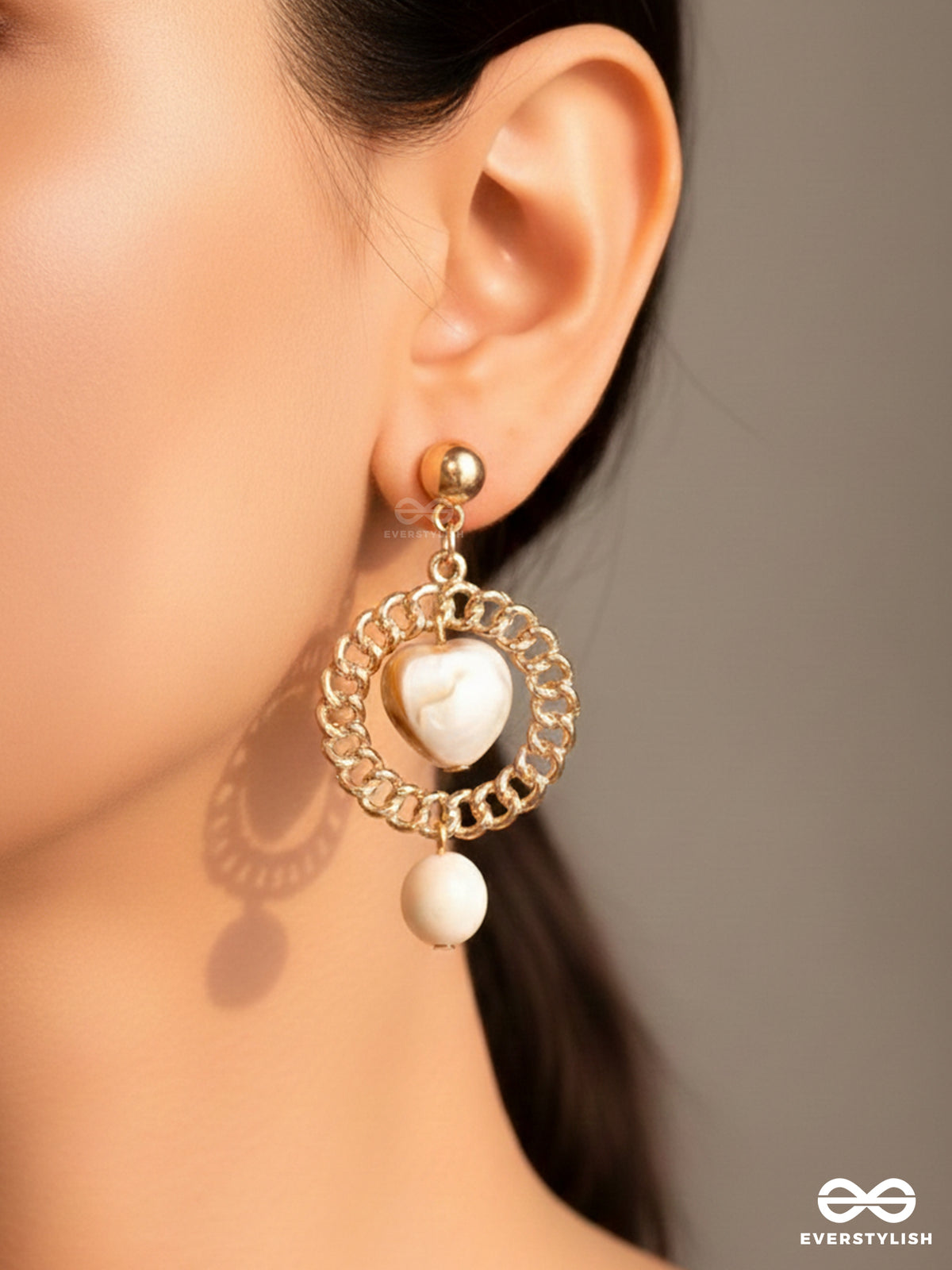 Shining Sun N Sand- Golden Shell Sandstone Earrings