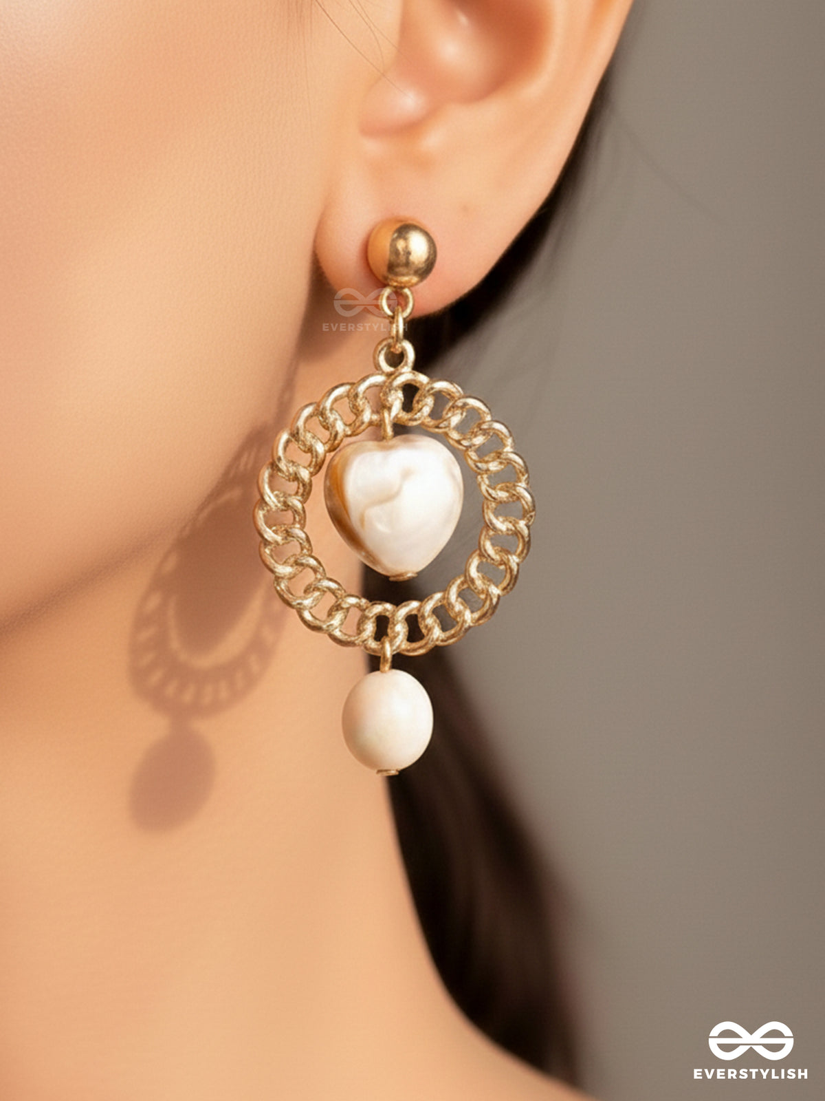 Shining Sun N Sand- Golden Shell Sandstone Earrings