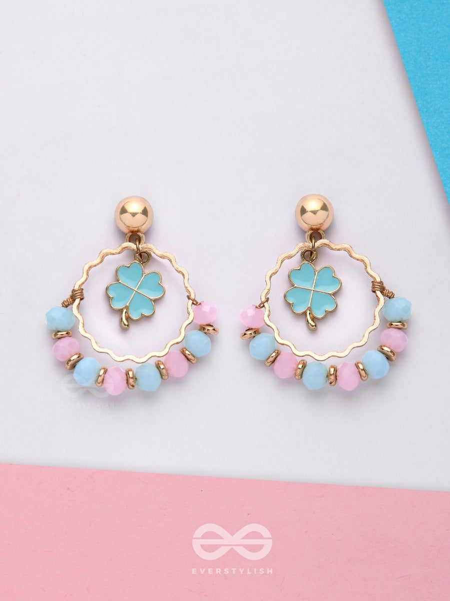 The Spring Garden - Golden Embellished Earrings