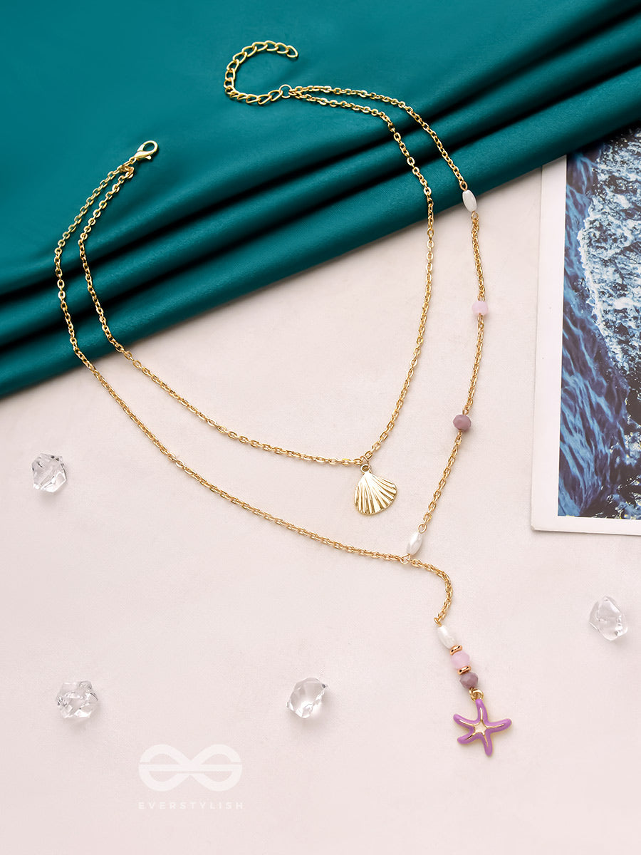 The Sea Of Charm- Golden Layered Necklace With Anti-Tarnish Coating