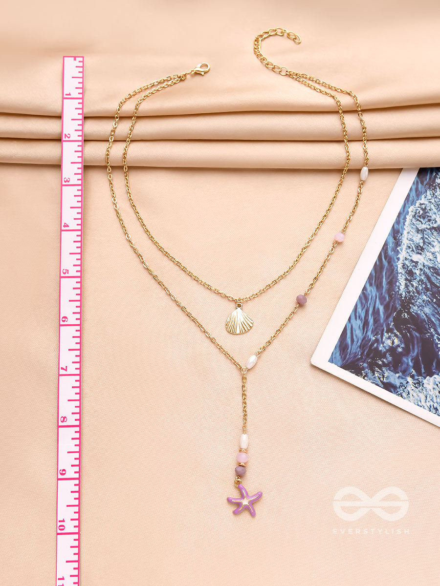 The Sea Of Charm- Golden Layered Necklace With Anti-Tarnish Coating