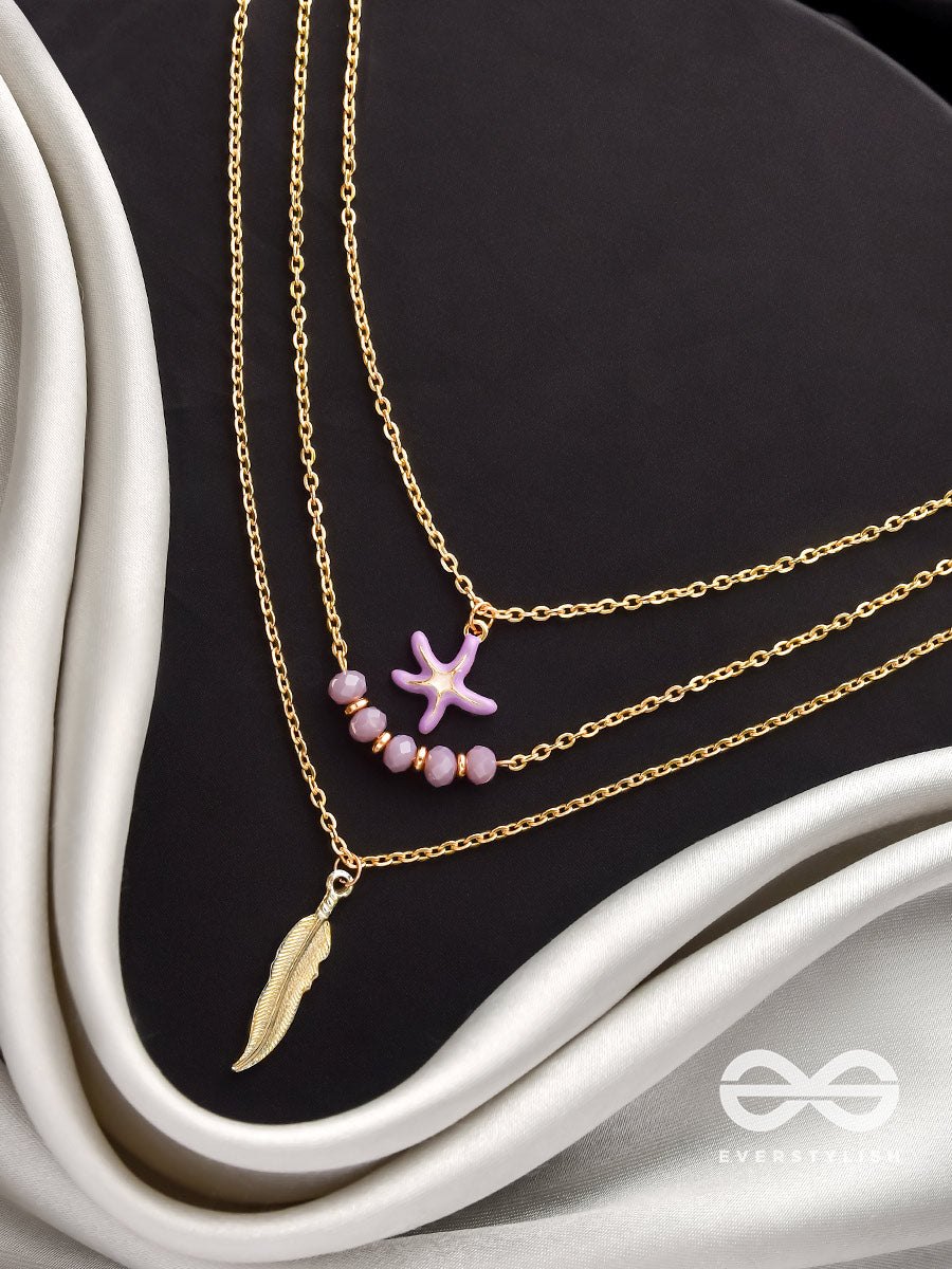 The Shooting Starfish- Golden Layered Necklace With Anti-Tarnish Coating