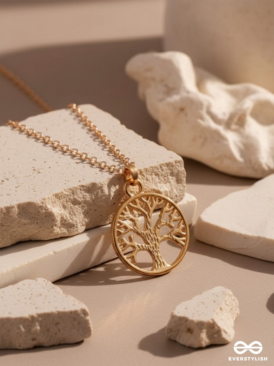The Golden Grove- Golden Embellished Necklace