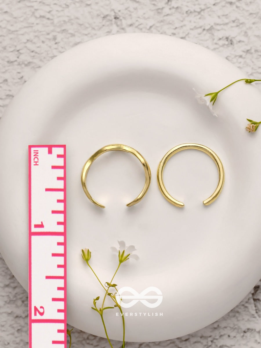 The Sunlit Trails- Golden Set Of Two Rings