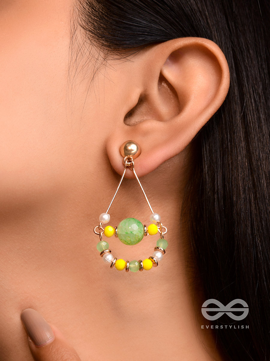 The Swingin' Swag- Golden Embellished Earrings