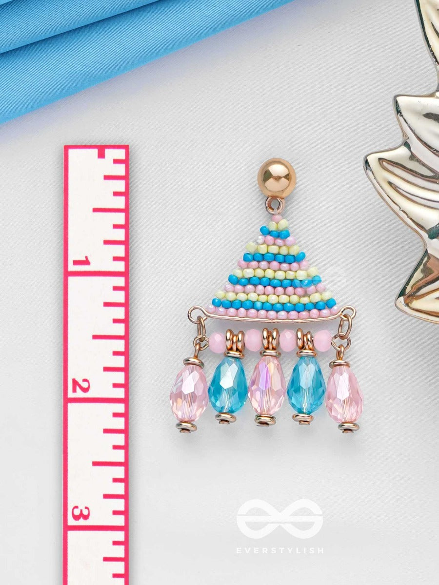 The Summer Sky - Golden Embellished Earrings