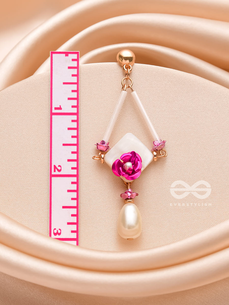 The Petal Prism- Pearl Drop Earrings