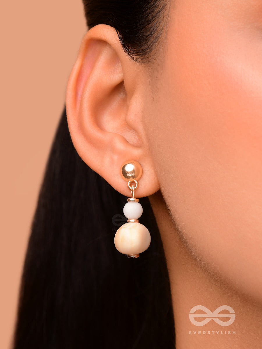 Dancing On The Beach - Cute Drop Sandstone Earrings