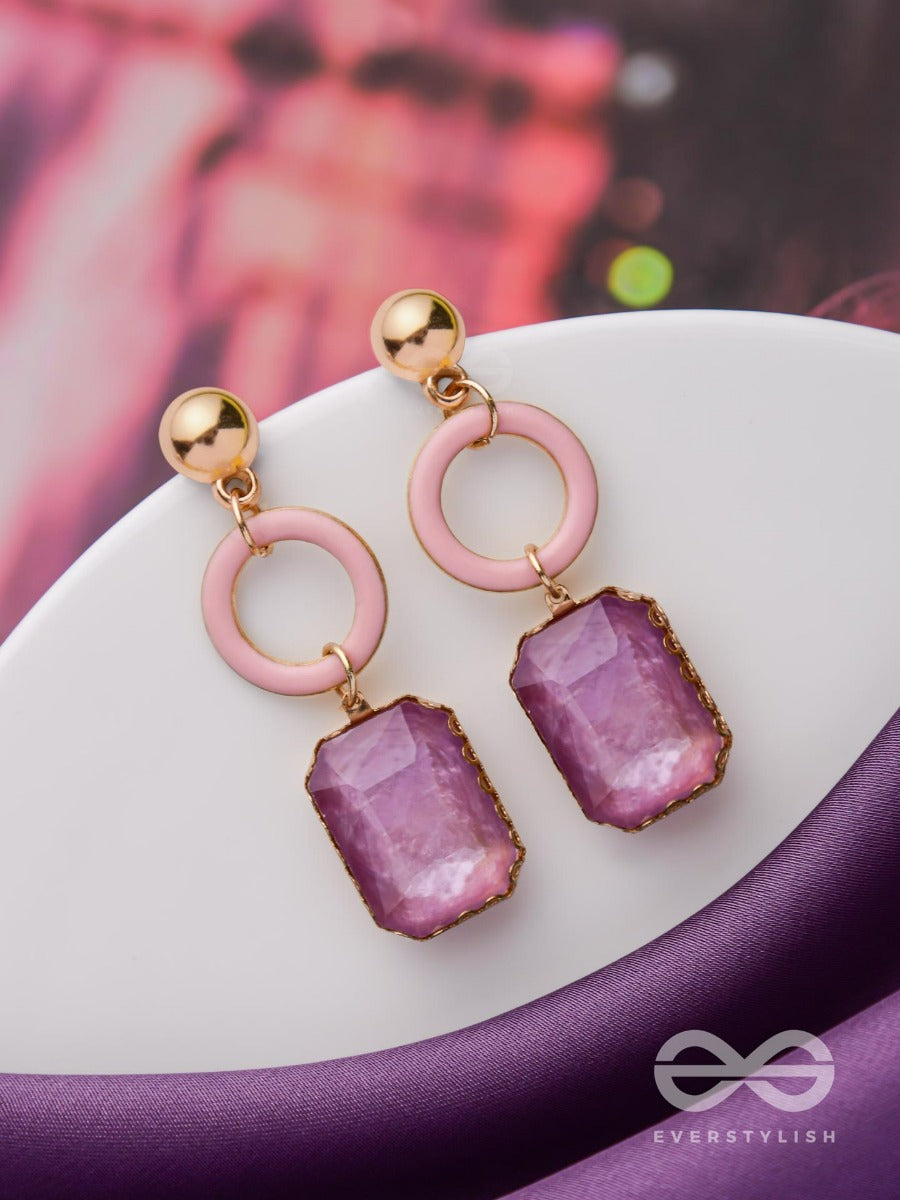 The Violet Roundabouts - Cute Enamelled Earrings