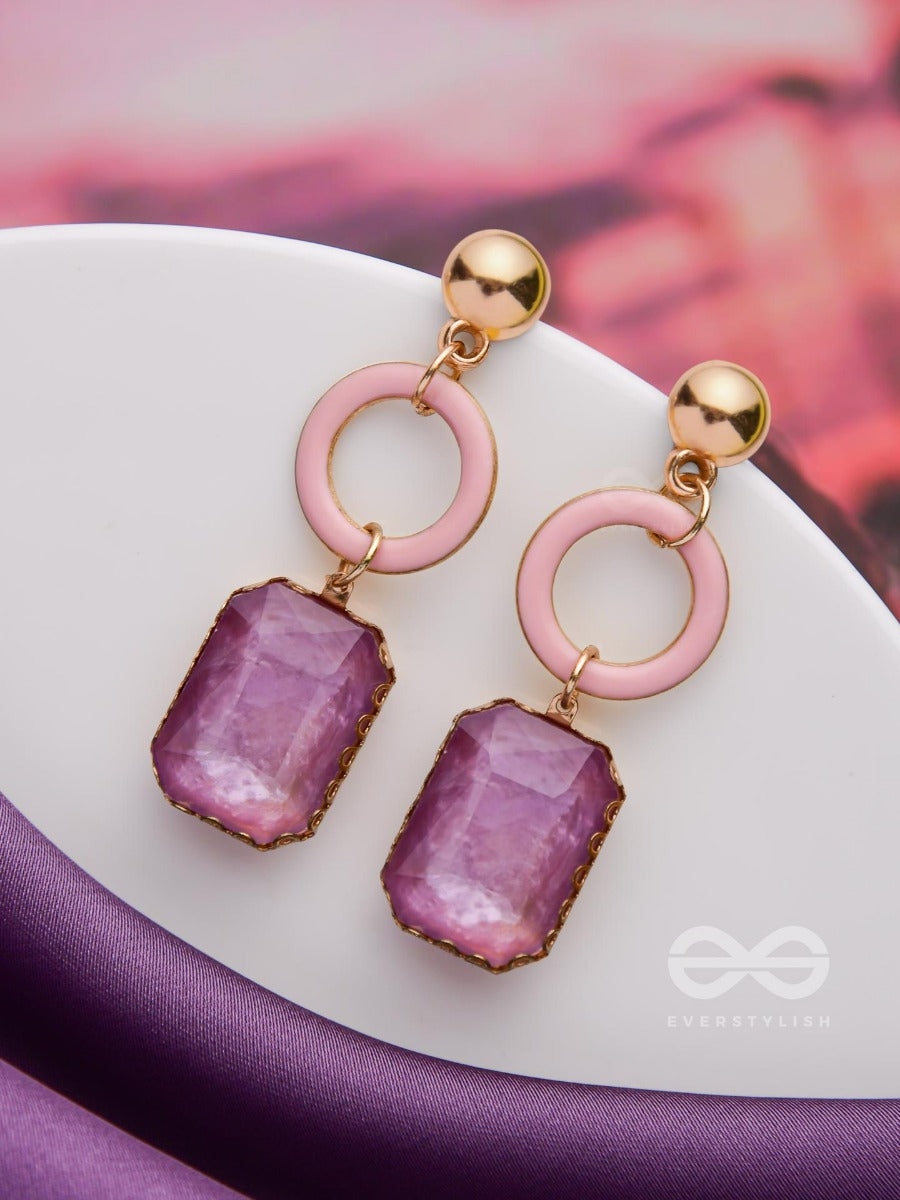 The Violet Roundabouts - Cute Enamelled Earrings