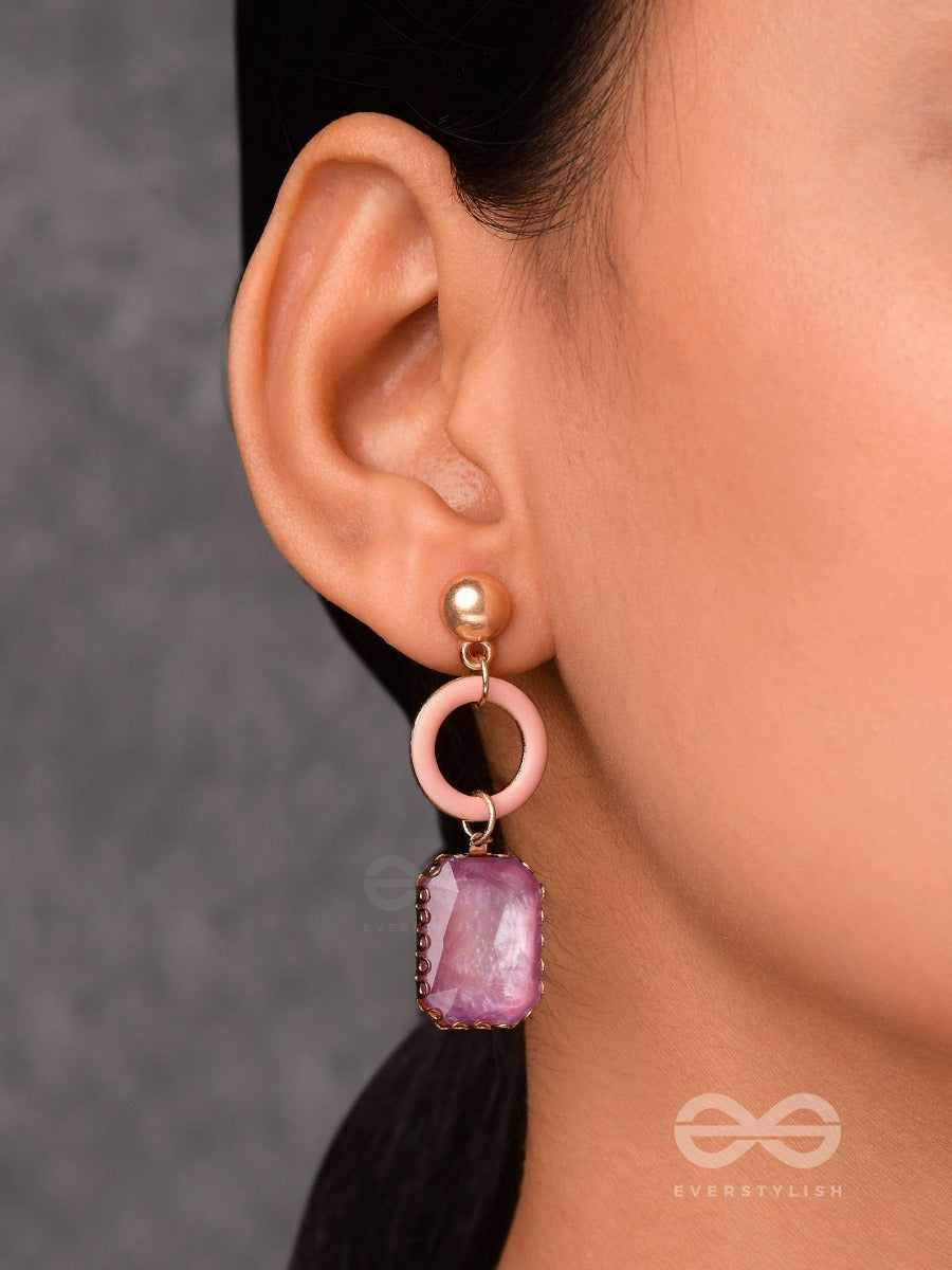 The Violet Roundabouts - Cute Enamelled Earrings