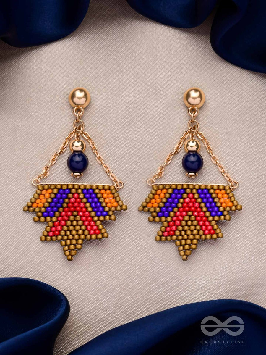 Funky Fusion Flings - Beaded Bohemian Earrings