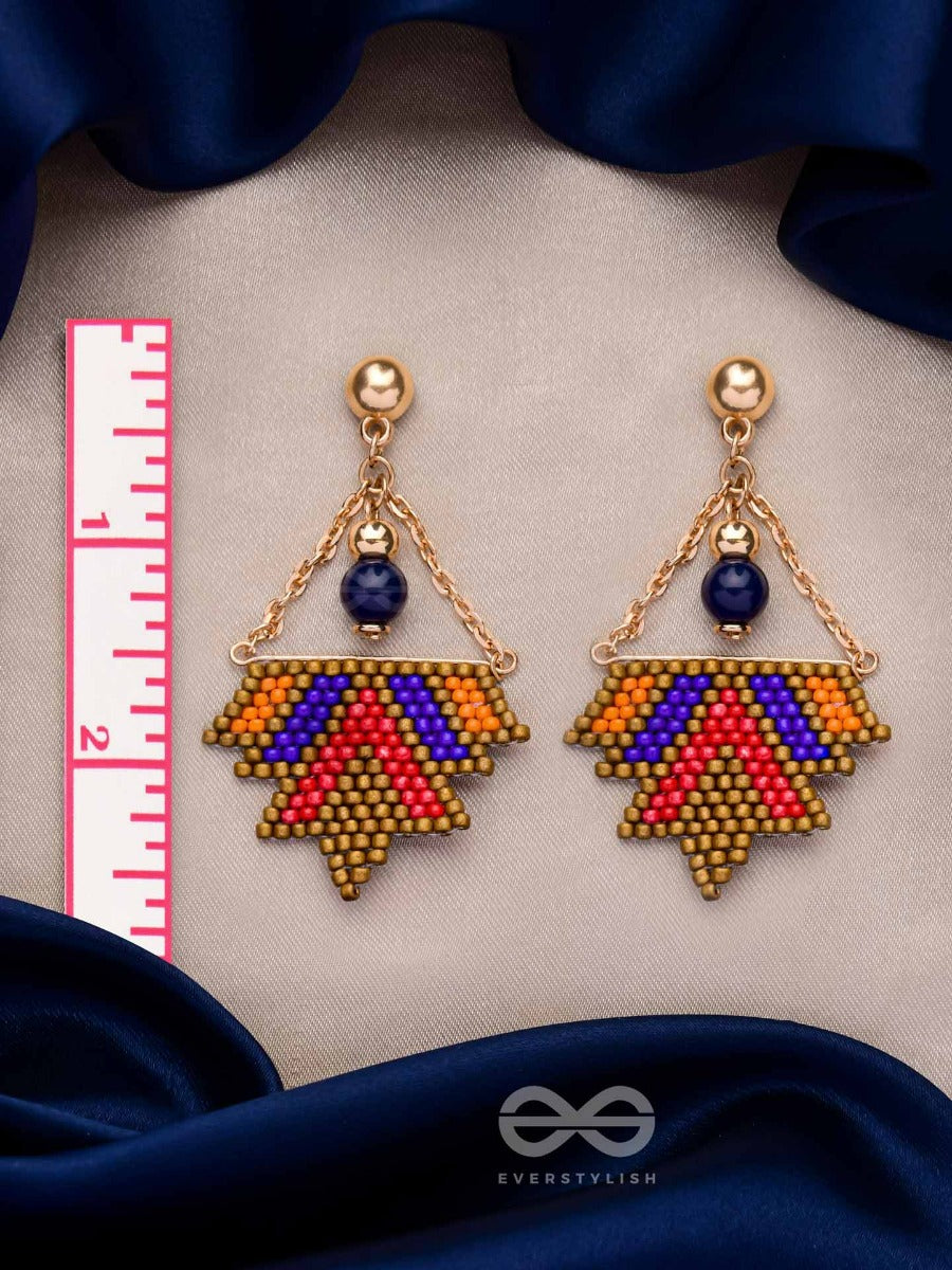 Funky Fusion Flings - Beaded Bohemian Earrings