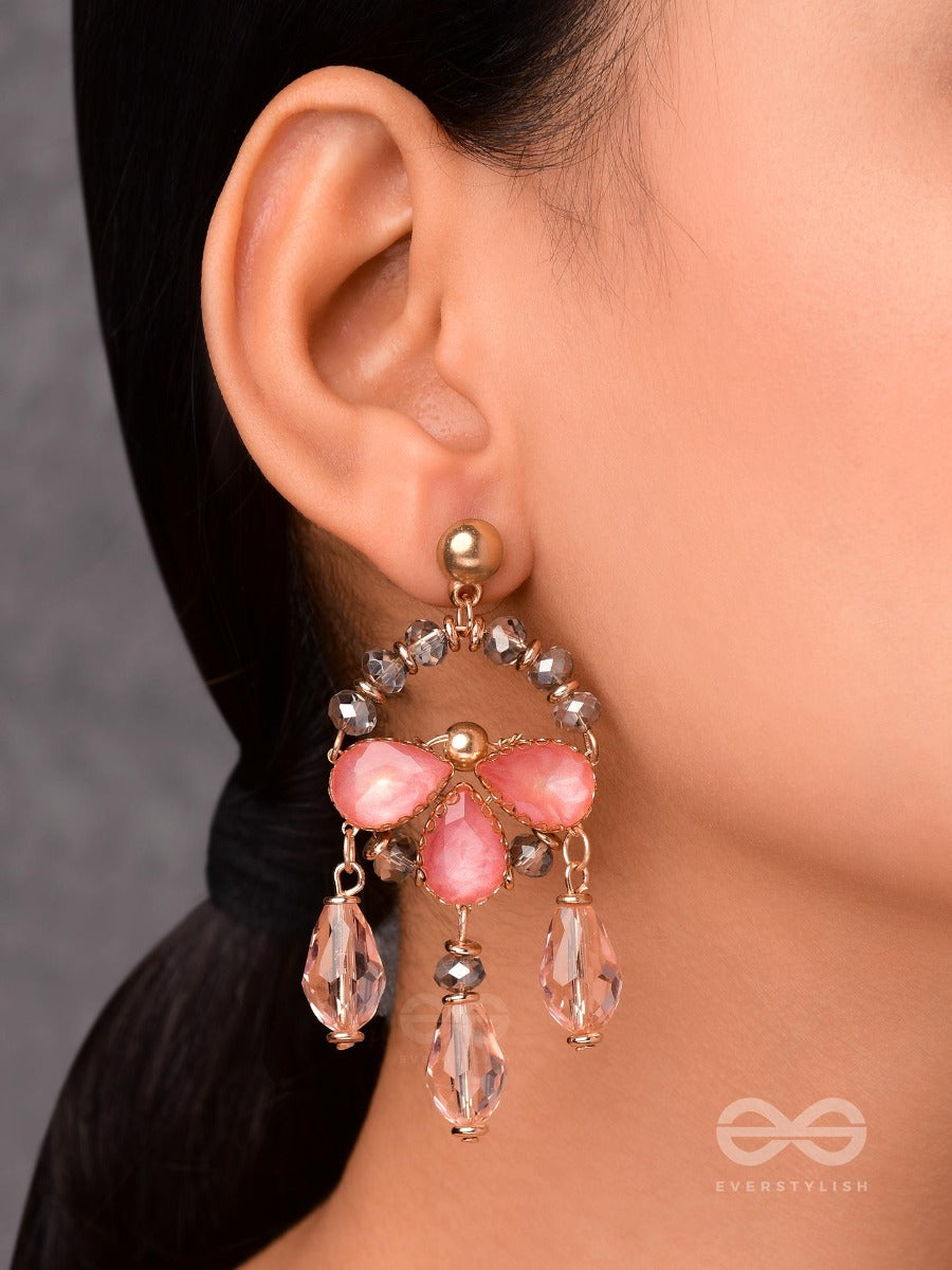 Bold Blossom Beauties - Golden Statement Earrings