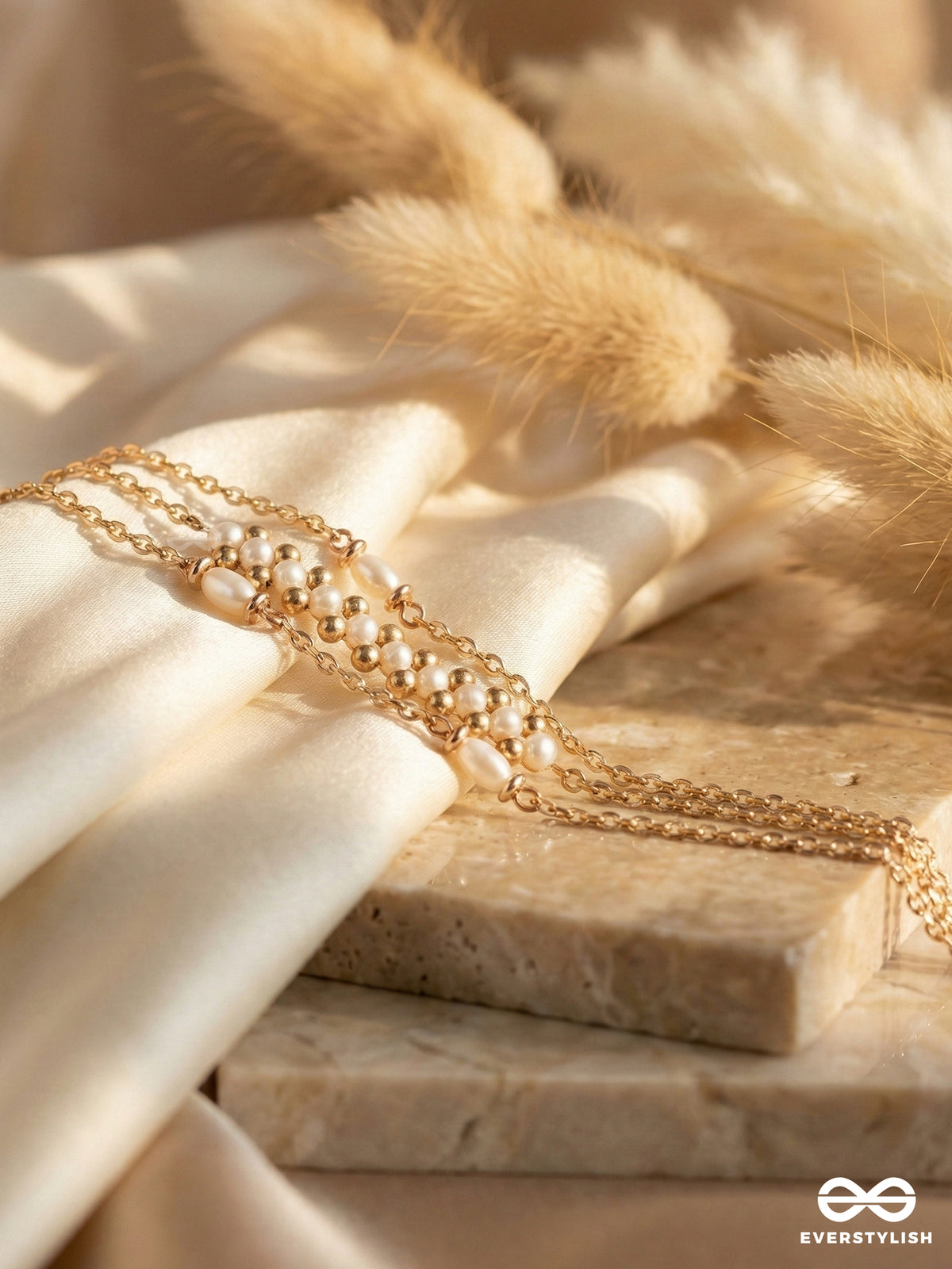 The Vanilla Swirl - Delicate Handmade Bracelet