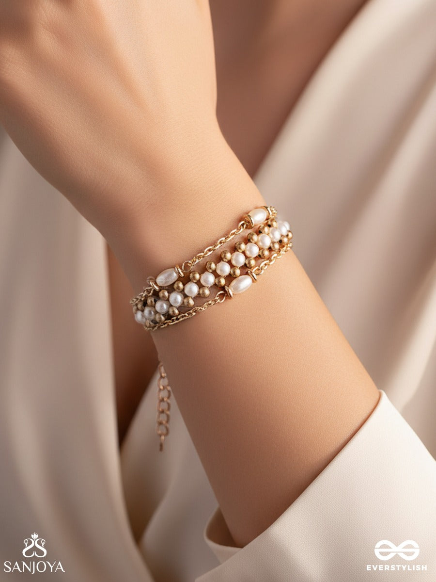 The Vanilla Swirl - Delicate Handmade Bracelet