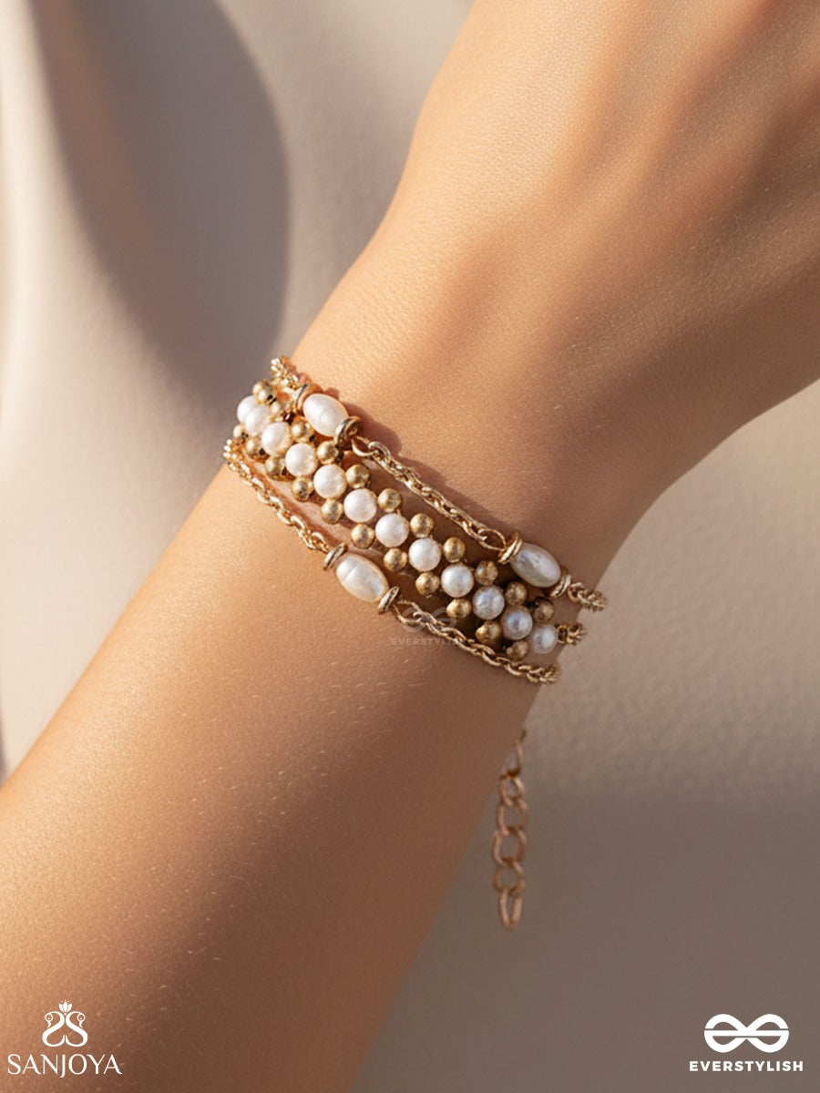 The Vanilla Swirl - Delicate Handmade Bracelet