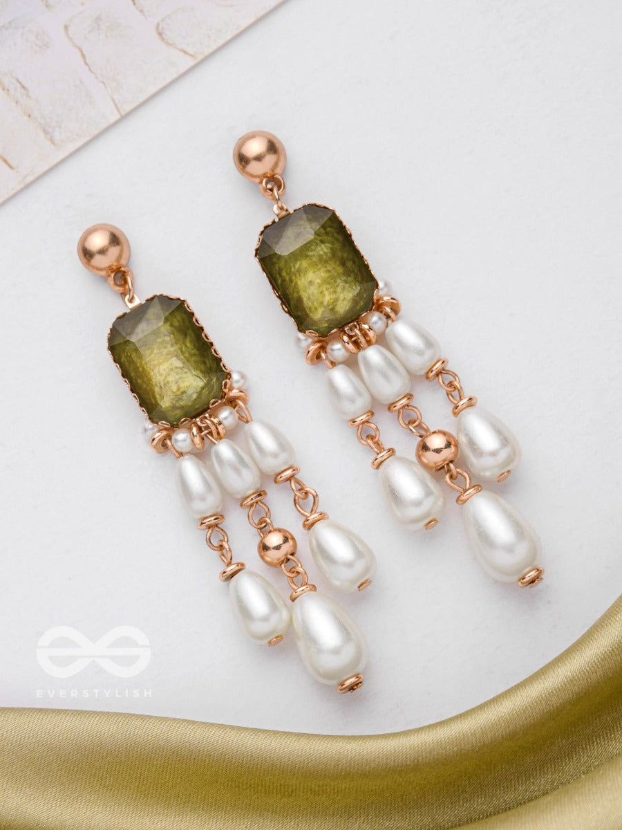 Perfect Pearled Paradise - Golden Drop Pearl Earrings