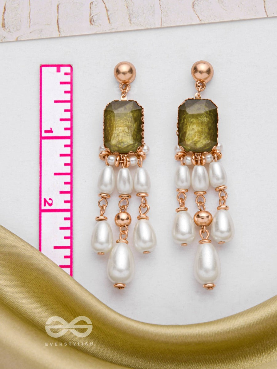 Perfect Pearled Paradise - Golden Drop Pearl Earrings
