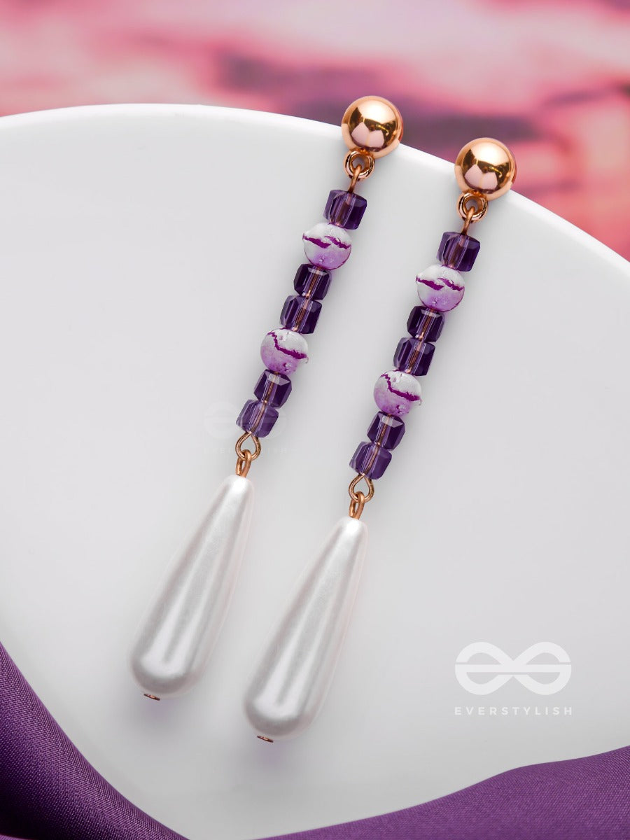 The Soft Lavender - Classic Drop Earrings