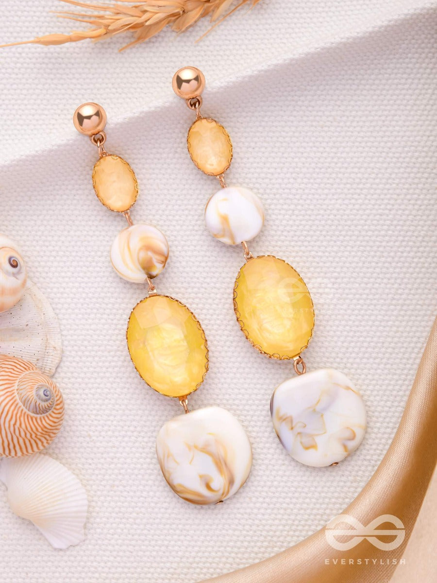 Shell N Core - Classic Drop Sandstone Earrings