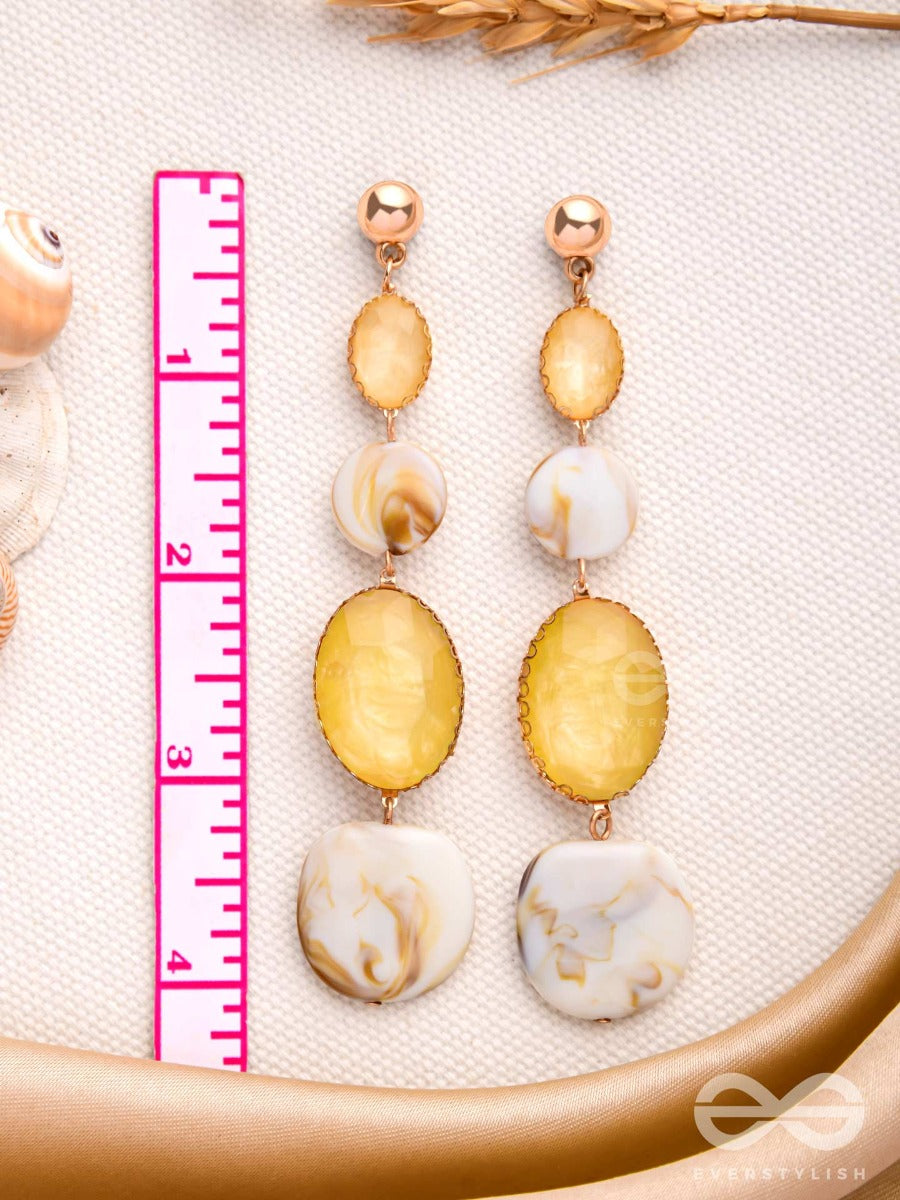 Shell N Core - Classic Drop Sandstone Earrings