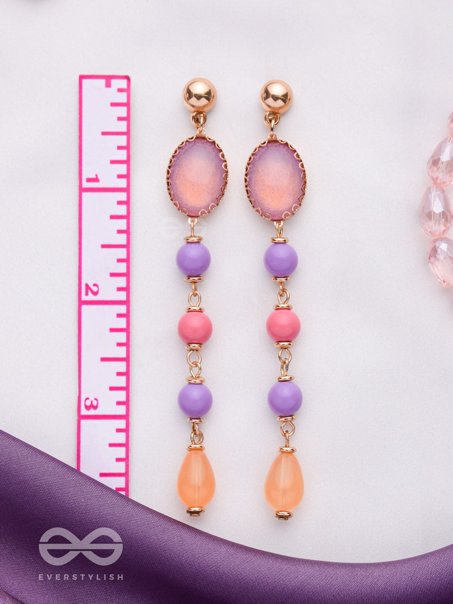 The Pastel Rays - Elegant Drop Earrings