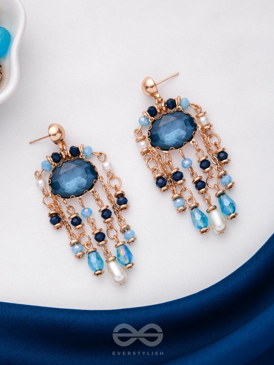The Sparkling Skyline - Statement Drop Earrings