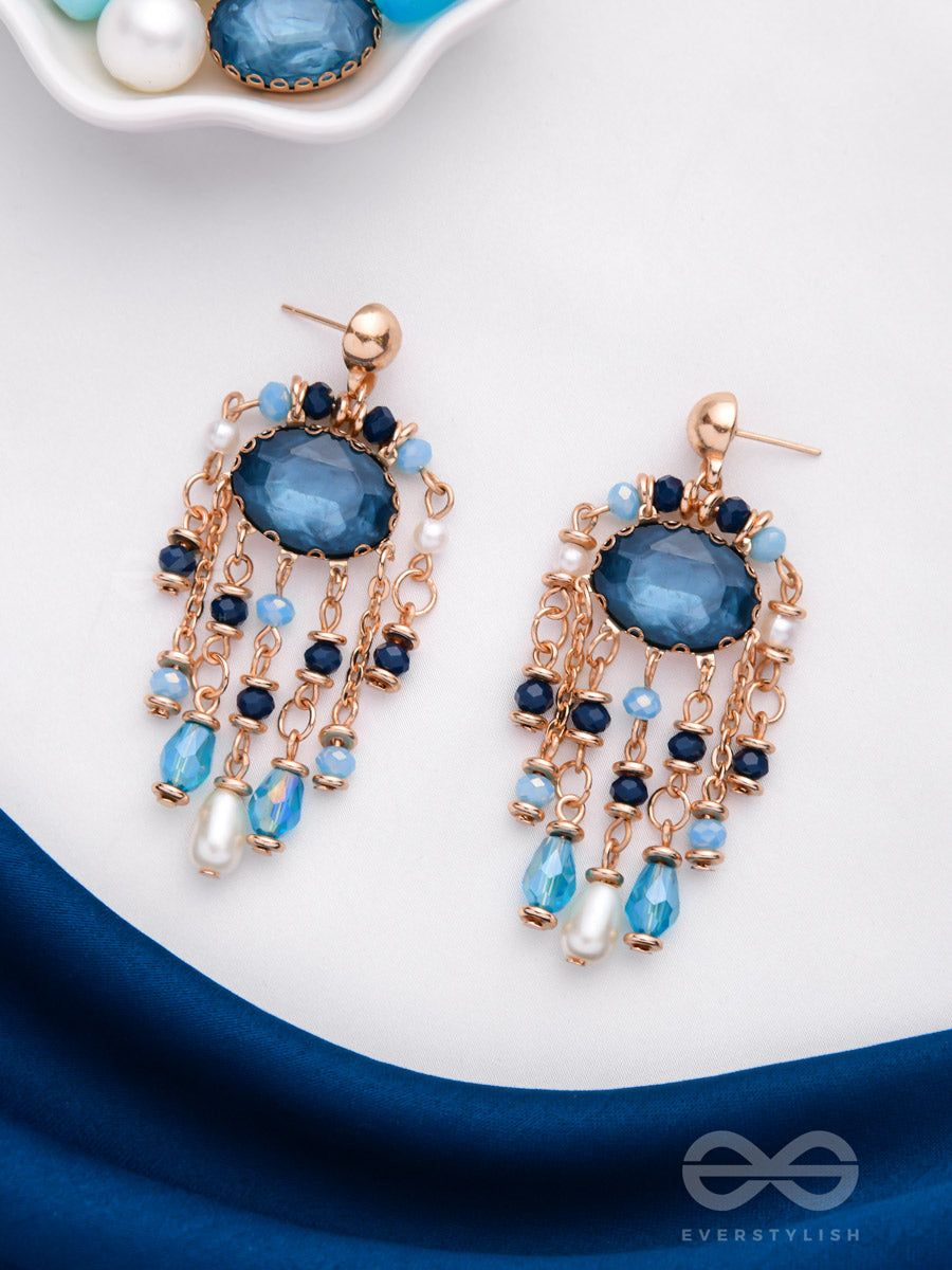 The Sparkling Skyline - Statement Drop Earrings