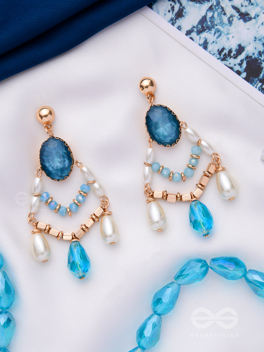 The Frozen Teardrop - Statement Drop Earrings