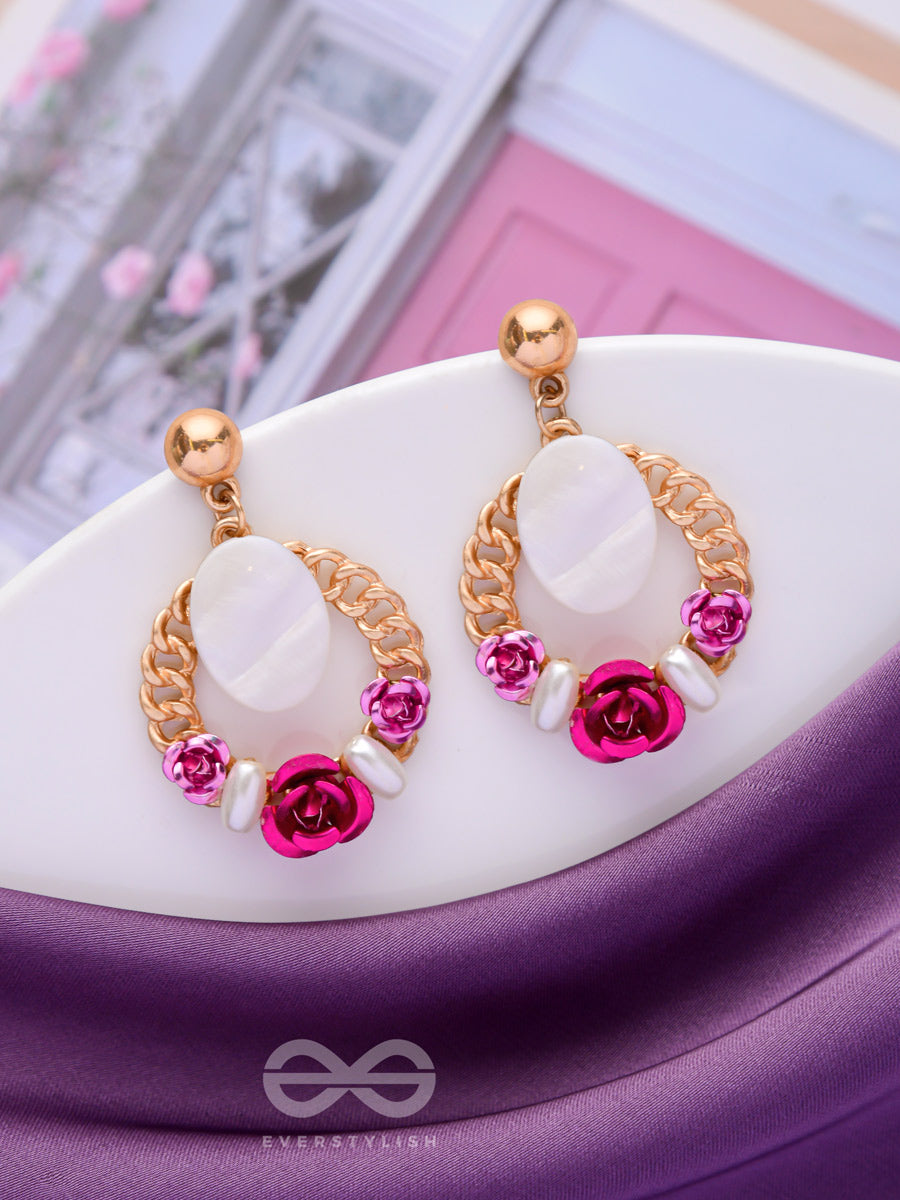 The Blushing Blooms - Cute Drop Earrings