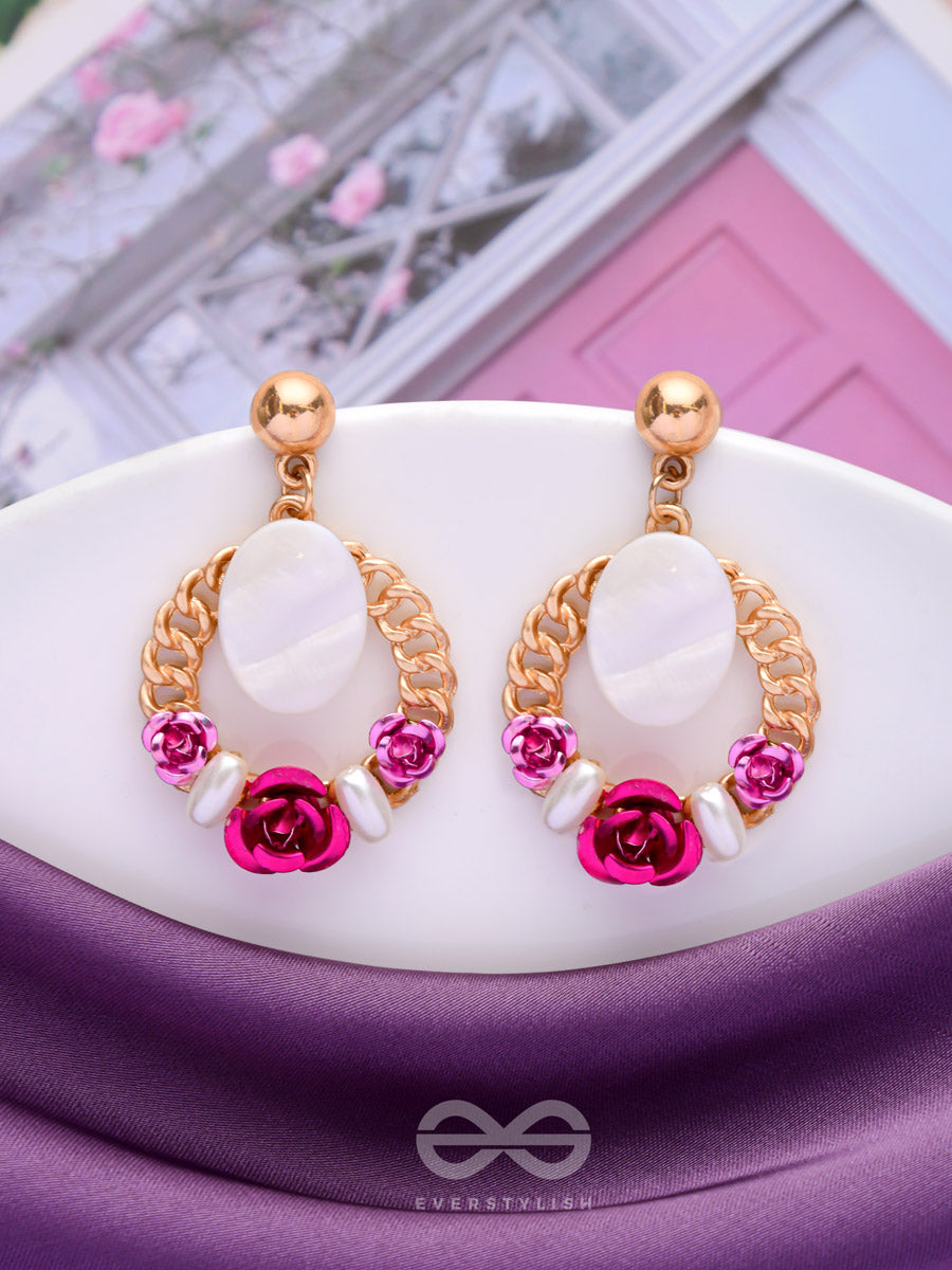 The Blushing Blooms - Cute Drop Earrings