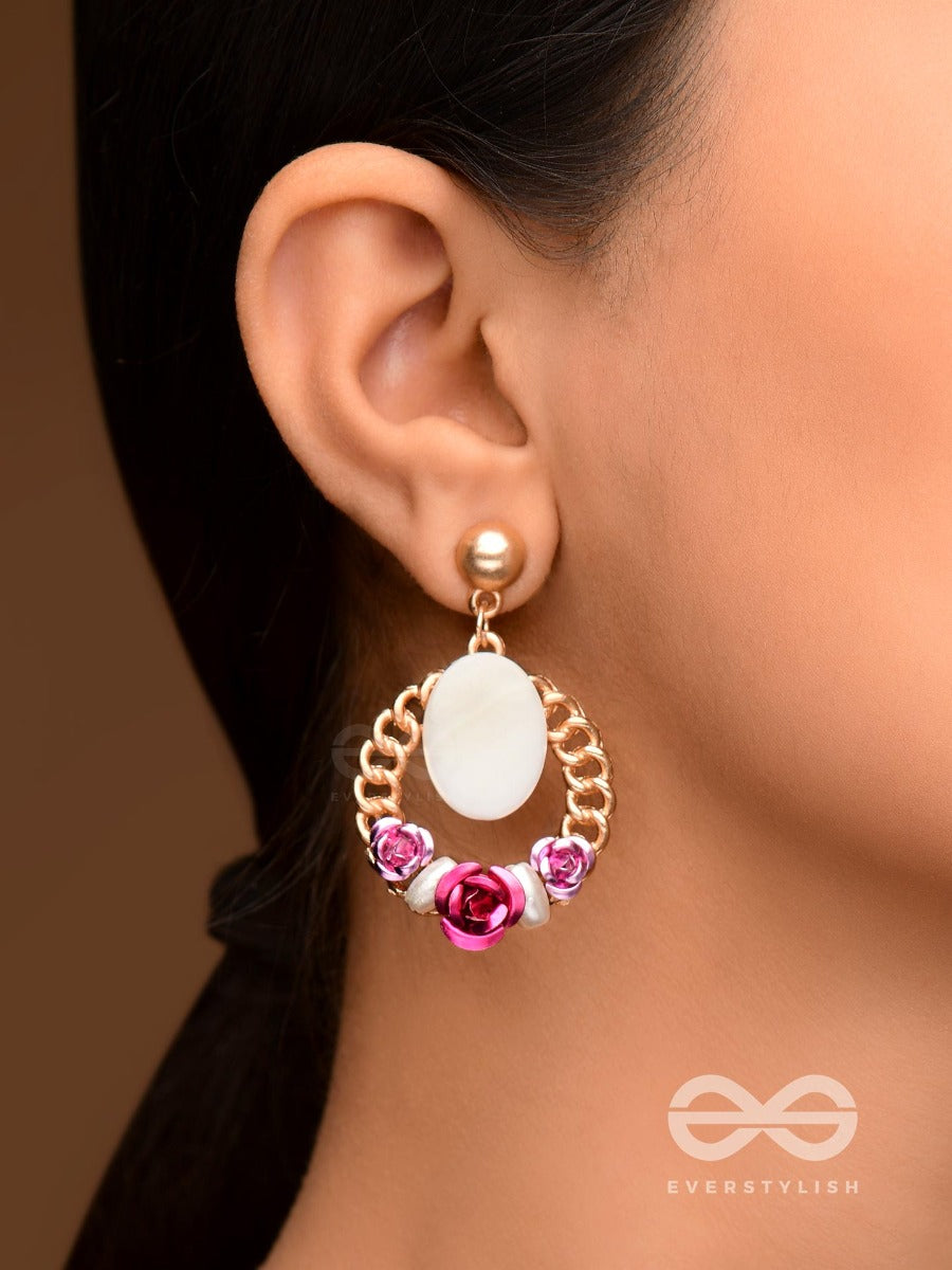 The Blushing Blooms - Cute Drop Earrings
