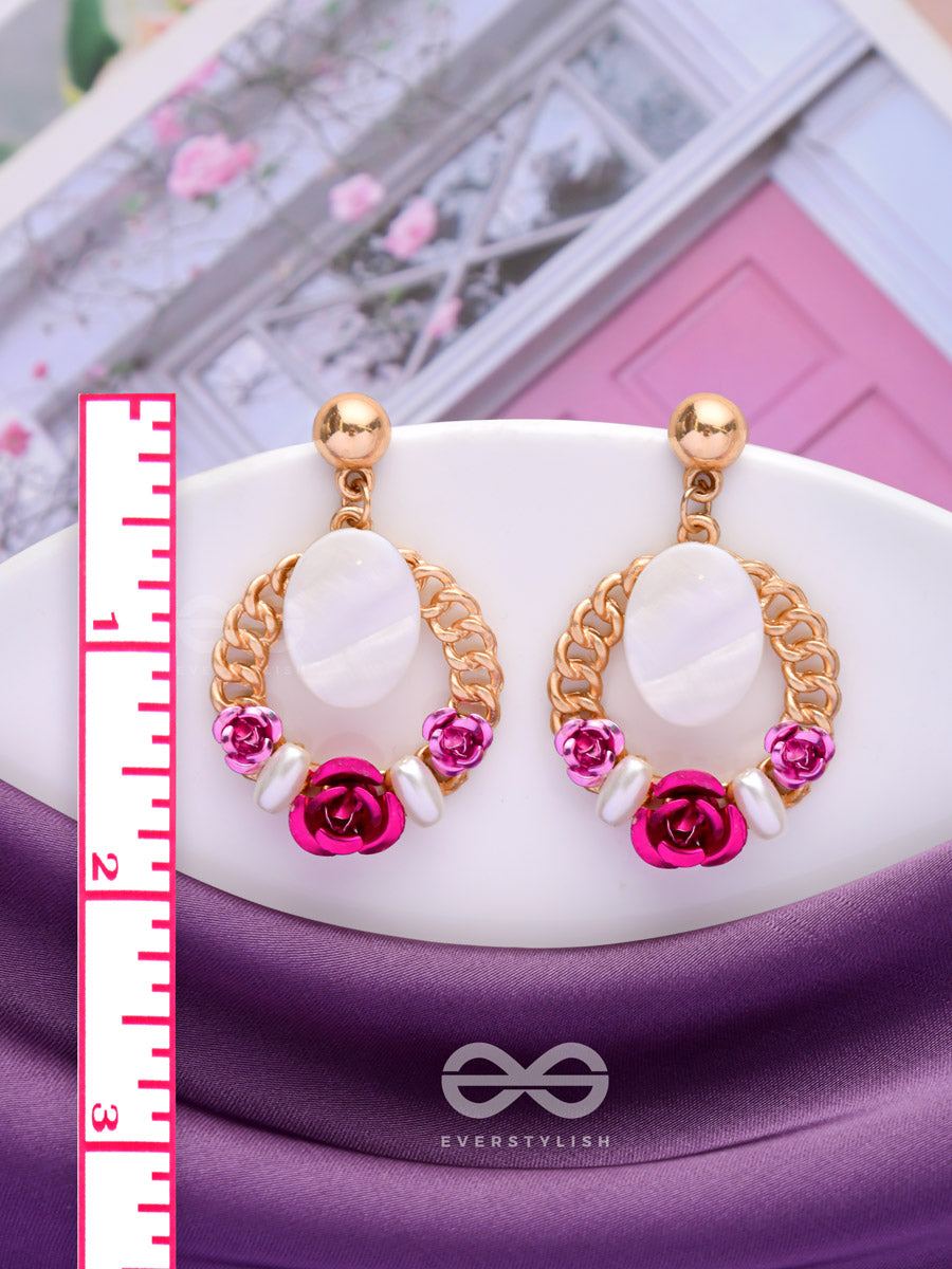 The Blushing Blooms - Cute Drop Earrings