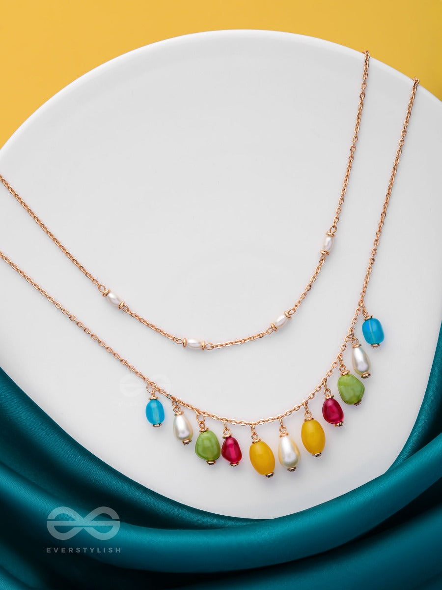 Candy Crushing Carnival - Cute Layered Neckpiece With Anti-Tarnish Coating (Multicolor)
