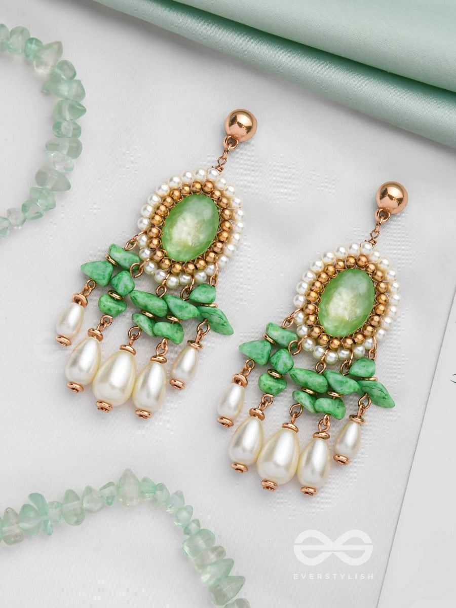 The Everlasting Elegance - Golden Embellished Earrings