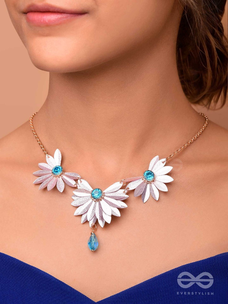 Shimmering Spring Symphony - Cute And Playful Neckpiece With Anti-Tarnish Coating (Pink)