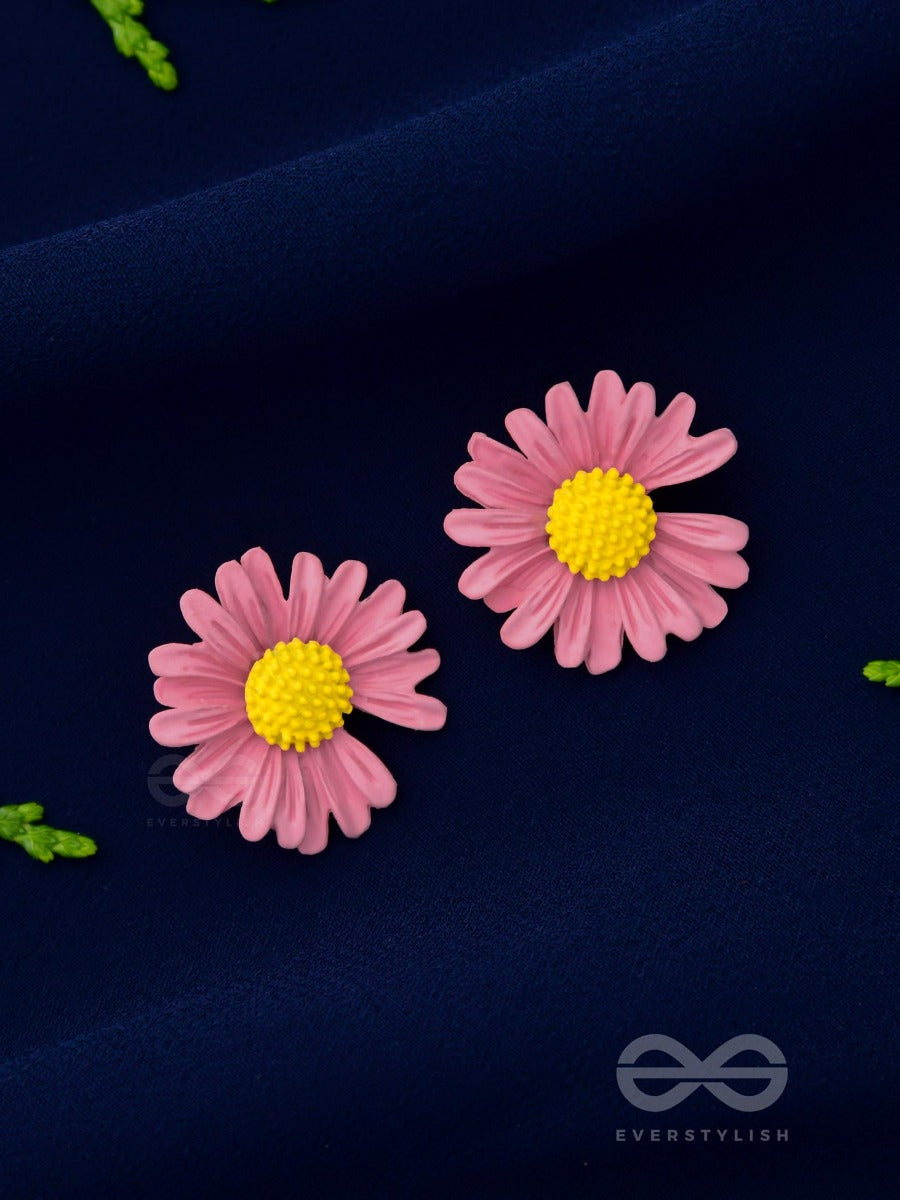 Forget-Me-Not - Casual Stud Earrings (Pink)