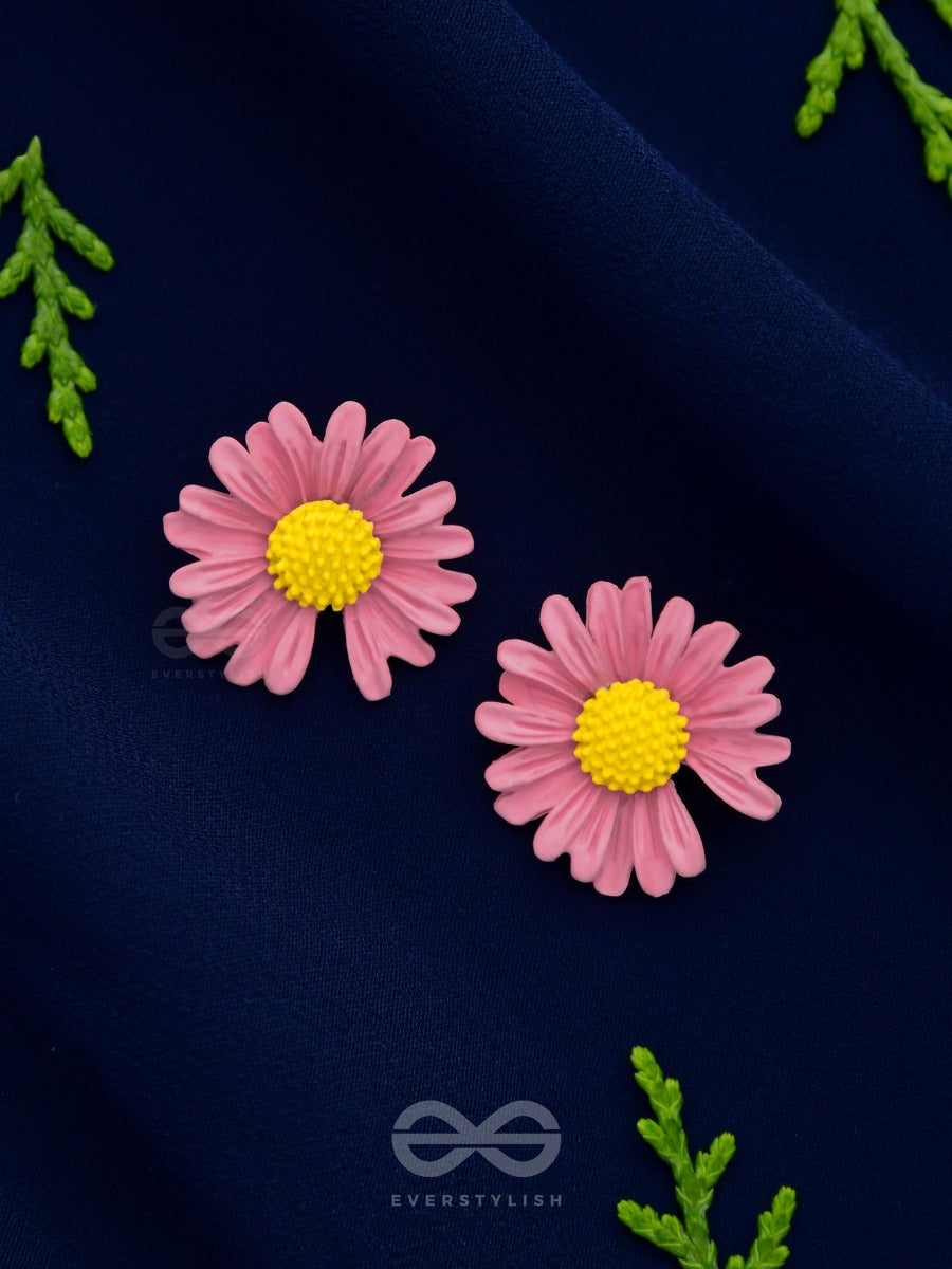 Forget-Me-Not - Casual Stud Earrings (Pink)
