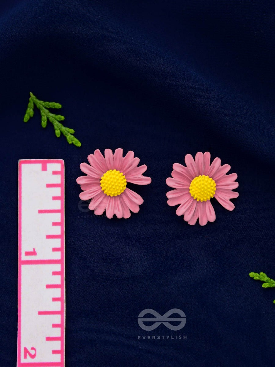 Forget-Me-Not - Casual Stud Earrings (Pink)