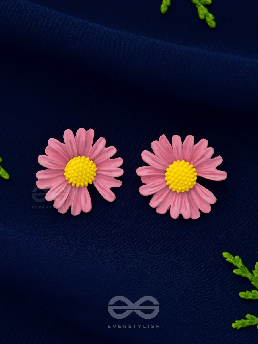 Forget-Me-Not - Casual Stud Earrings (Pink)