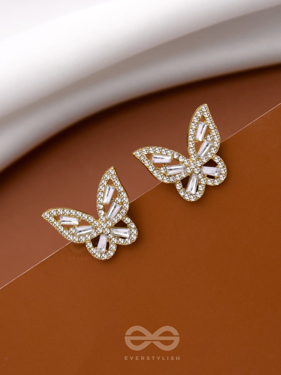 Twilight Flutterbeams - Golden Sparkling Studs