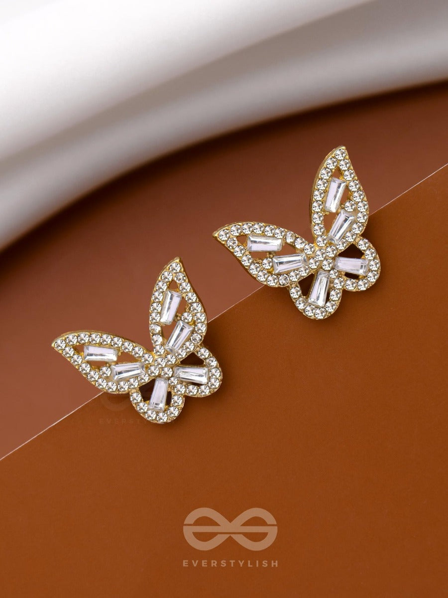 Twilight Flutterbeams - Golden Sparkling Studs