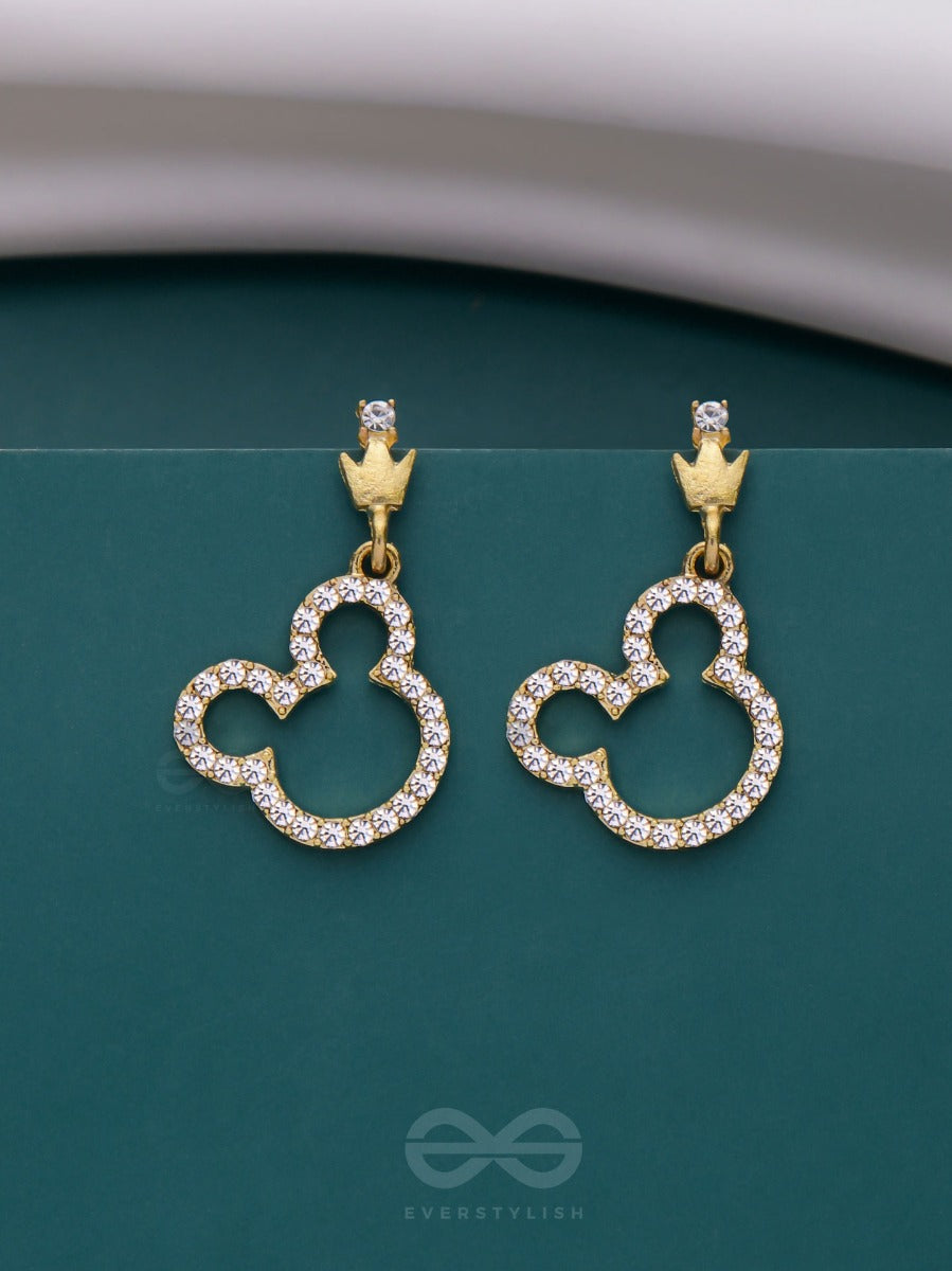 Mickey Ears On - Cute Sparkling Earrings